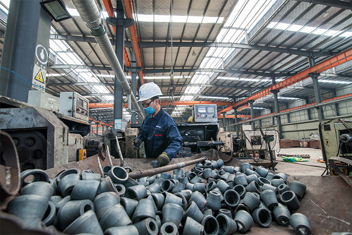 醴陵网架配件-锥头加工车间